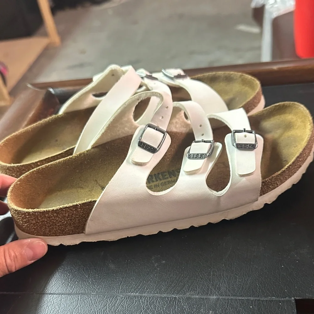 Birkenstock White Sandals